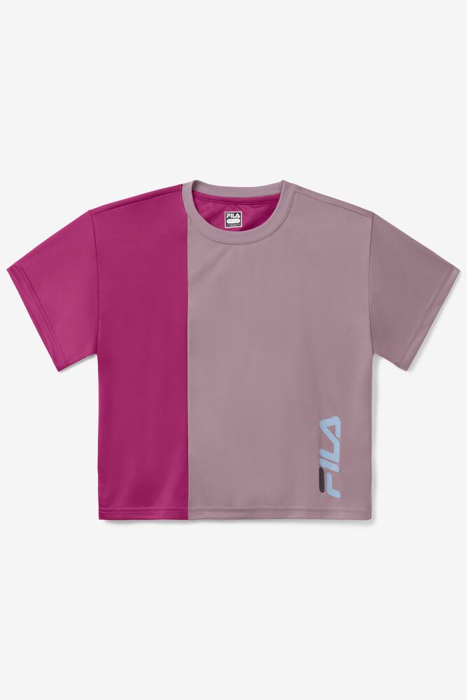 Fila T-Shirt Dame Lyserød Ability Crew YJF-976253